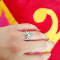 انگشتر و گوشواره زیبای نقره 925