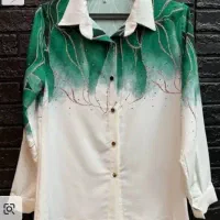 شومیز مجلسی نگینی بسیار شیک و‌زیبا