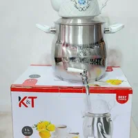 کتری و قوری استیل 6 لیتری چند جداره