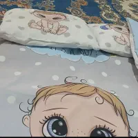 سرویس کامل نوزاد استفاده نشدن|رختخواب، بالش، پتو|خرم‌آباد, |دیوار