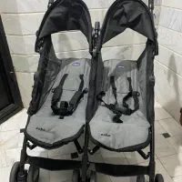 کالسکه دوقلو چیکو|کالسکه و لوازم جانبی|قم, صدوق|دیوار