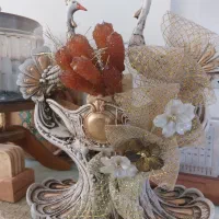 شاخه نبات مجسمه طاووس|صنایع دستی و سایر لوازم تزئینی|مشهد, توس (بلوار توس)|دیوار