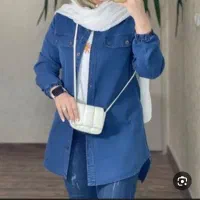 مانتو جین کاغذی و کت ساتن|لباس|قم, قلعه کامکار|دیوار