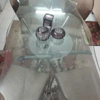 میزنهارخوری ۴نفره دوطبقه شیشه|میز و صندلی غذاخوری|زاهدان, |دیوار