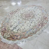 فرش دستباف تبریز گرد ۲×۲ مشکی|فرش|تهران, ونک|دیوار