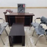 فروش فوری ست میز و صندلی و جلو میزی|دفتر کار|خرمشهر, |دیوار