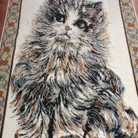 قالیچه طرح گربه