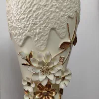 گلدان سرامیکی گل برجسته