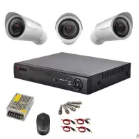 پکیج کامل دوربین مداربسته 3عددی با هارد500گیگ