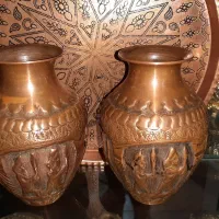 گلدان مسی و سرویس قابلمه|صنایع دستی و سایر لوازم تزئینی|کرج, شهرک اوج|دیوار