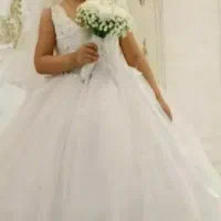 لباس عروس دخترانه نو سایز ۸تا ۱۰ سال