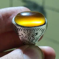 انگشتر فدیوم آصف ساواس باباقوری عقیق زرد فیروزه|جواهرات|ری, شهرری|دیوار