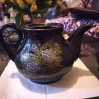 قوری بزرگ قلم آبی کمیاب در حد اکبند