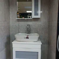 روشویی کابینتی قابدار با آینه باکس