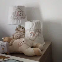 ست چراغ خواب و سطل آشغال و جای دستمال و ساعت کودک