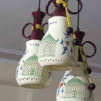 لوستر اویزی سه شاخه وارداتی|لوستر و چراغ آویز|فردیس, انبار نفت|دیوار