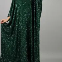 عبا مخمل پولکی سبز|لباس|رشت, لاکان شهر|دیوار