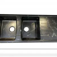 سینک گرانیتی توکار دو لگن با سینی