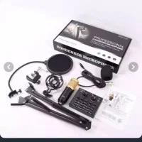 میکروفون BM800 با کارت صدا v8