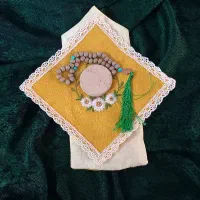 جانماز جیبی گلدوزی و جواهر دوزی ویژه روز مادر