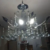 لوستر کریستالی هشت شاخه|لوستر و چراغ آویز|سهند, |دیوار