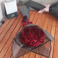 گل روبانی قرمز|گل مصنوعی|شیراز, کوشک میدان|دیوار