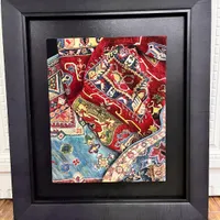 نقاشی رنگ و روغن روی بوم مخمل.کاملا هنر دست میباشد|تابلو، نقاشی، عکس|کرج, گوهردشت|دیوار