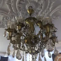 لوستر ده شاخه برنزی