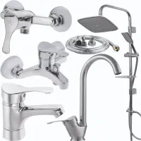 ست کامل 6 تکه شیرآلات اهرمی استاندارد