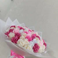 گل روبانی دسته گل ربانی خواستگاری(شاخه ای ۱۴ تومن)|گل مصنوعی|مشهد, چهنو|دیوار