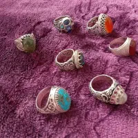 حراج ۷عدد انگشتر نقره|حراج|شهریار, کهنز|دیوار