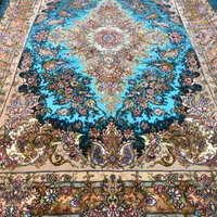 (فرش فرزین) تک۶متری خطیبی۴۰رج کلا ابریشم، تبریز