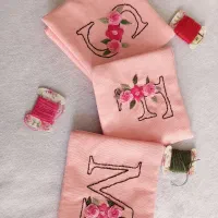 جا دستمال کاغذی جیبی گلدوزی