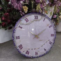 ساعت دیواری بنفش کد ۷۶|ساعت دیواری و تزئینی|تهران, شمس‌آباد|دیوار