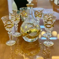 فروش ظروف کریستال طلا کوب اصل آلمانی برند فونیکس