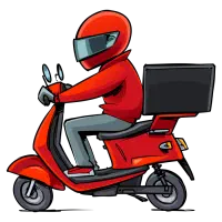 پیک موتوری فست فود