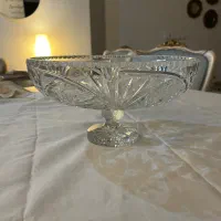 ظرف میوه خوری پایه دار کریستال