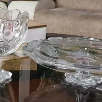 ست شیرینی خوری و آجیل خوری کریستال اصل|ظروف سرو و پذیرایی|مشهد, راهنمایی|دیوار
