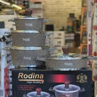 سرویس قابلمه ۸ پارچه چدن گرانیت Rodina|ظروف پخت‌وپز|اصفهان, شهشهان|دیوار
