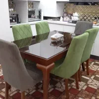 فروش نهار خوری نو نو با کاور طلقی