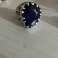 انگشتر یاقوت کبود آفریقای با رکاب دومهر دست ساز|جواهرات|نظرآباد, رسالت|دیوار