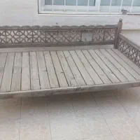 تخت سنتی منبت کاردست تمام چوب