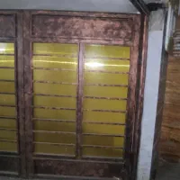 درب آهنی دولنگه تا شو|مصالح و تجهیزات ساختمان|فیروزکوه, |دیوار