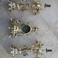 براق کردن لوستر و آینه شمعدان و ظروف برنزی|لوستر و چراغ آویز|قم, کاسه گران|دیوار