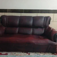 مبل 7نفره چرم|مبلمان خانگی و میز عسلی|رامیان, |دیوار