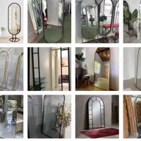 آینه ایستاده آینه قدی دفرمه بکلایت مینی قاب چوبی