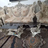 فروش مبل سلطنتی پنج نفره با میزو عسلی