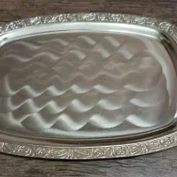 سینی استیل ژاپنی قدیمی نو نو عتیقه