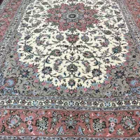 فرش دستبافت جفت ۹ متری گل ابریشم