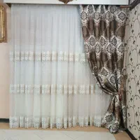 پرده خامه دوزی همراه والان وکتیبه